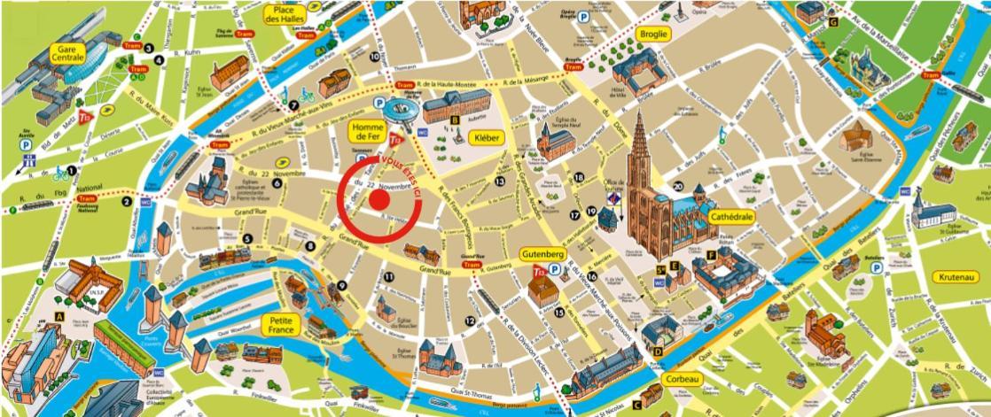70 M² Strasbourg Appart City Center Bagian luar foto